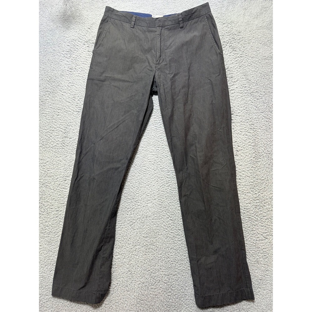 J. Crew Women's‎ Gray Pinstripe Cotton Dress Pants Trousers Size 12